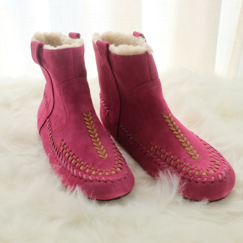 Sundance Catalog NWT in Box Pink Migration Booties